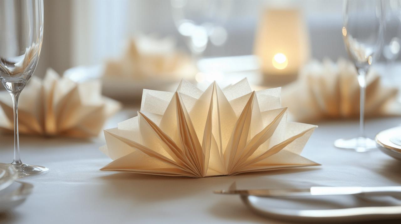 Pliage des serviettes en papier : les techniques essentielles pour débuter