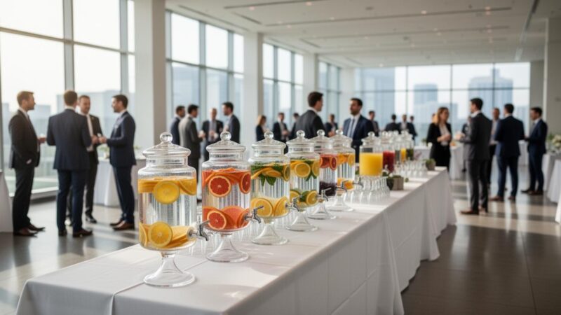 Prévoir les boissons d&rsquo;un événement professionnel : quantités et logistique